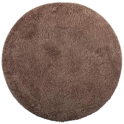 Image of Brandsseller Bath Mat, Diameter 60 cm, Round, Taupe