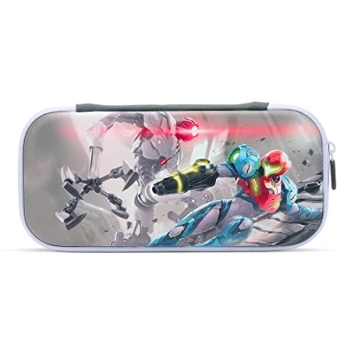 Image of PowerA Slim Case for Nintendo Switch, Switch Lite &amp; OLED Model, Protective Pouch with 10 Game Cards Storage and Built in Play Stand, Official: Metroid Dread