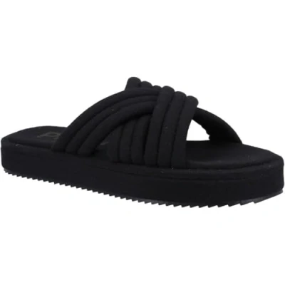 Image of Hush Puppies Women&#039;s Sienna Slide, Black, 8 UK