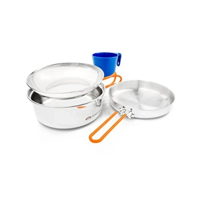 Image of STAINLESS 1 PERSON MESS KIT GLACIER