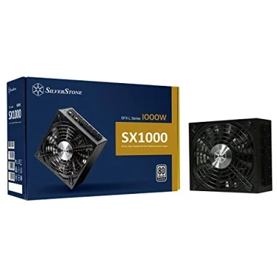 Image of SilverStone SX1000 Platinum, 80 PLUS Platinum 1000W fully modular SFX L power supply, SST LPT V1.1