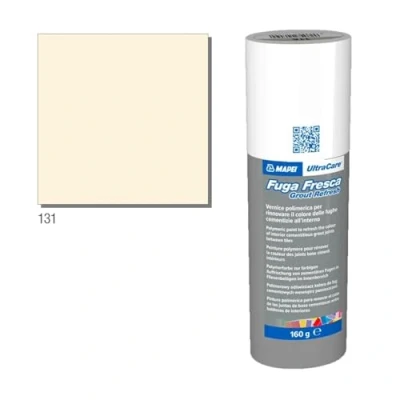 Image of MAPEI Ultracare FUGA Fresca Fresh Escape 131 Vanilla Polymer Paint to Renew The Color of Cement Joints Bottle 160 gr.