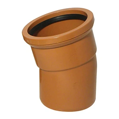 Image of 15 Bend (Single Socket) 110mm Underground Drainage Pipe Fittings Trap Gulley Socket Grid Coupler