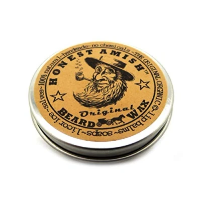 Image of Honest Amish Original Beard Wax Made from Natural and Organic Ingredients