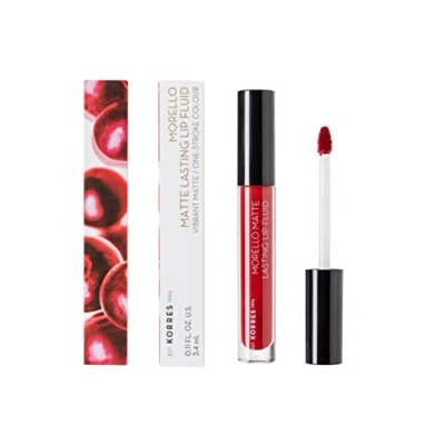 Image of KORRES MORELLO Matte Lasting Lip Fluid No. 59 Brick Red, Pack of 12 x 3.4 ml