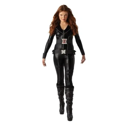Image of Rubie&#039;s 888720XS000 Black Widow MARVEL AVENGERS Heroes Adult Fancy, Solid, Multicoloured, UK Dress Size 6