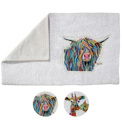 Image of Croydex Art by Steven Brown Angus McCoo Bath Rug, Non Slip Backing, Applique