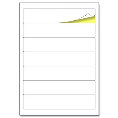 Image of 192 x 38 mm, 25 Sheets, Lever Arch File Folder Labels A4 Laser/Inkjet Printing