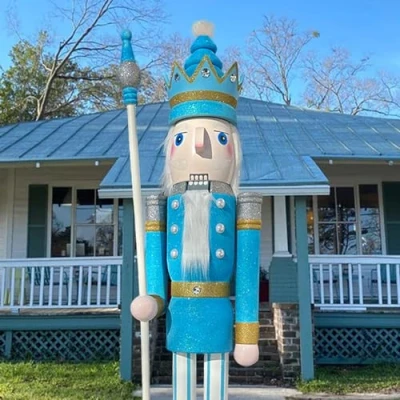 Image of CDL 5feet/60inch Tall Life Size Large/Giant Christmas Wooden Nutcracker King &amp; Soldier Ornament/Doll/figures Events/ShopWindow/Wedding Party/Home Commercial Decoration (5F K35)