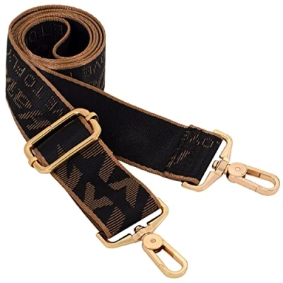 Image of Purse Straps Replacement Bag Strap Adjustable for Crossbody Shoulder Handbags with Gold Buckles