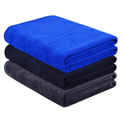 Image of HIDMD Microfibre Sports Towels Gym Fast Drying &amp; Absorbent Workout Sweat for Fitness,Yoga, Camping 3 Pack 40cm X80cm MULTICOLORS