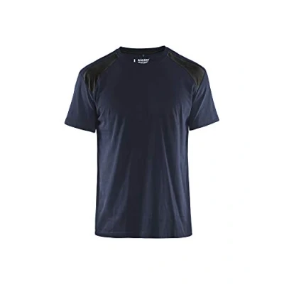 Image of BLÅKLÄDER T Shirt Two Tone Men XS Dark Navy/Black