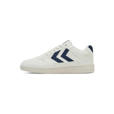 Image of hummel Unisex ST. Power Play CL Sneaker, White/Navy, 3.5 UK