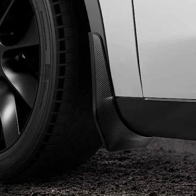 Image of Spigen Tesla Model Y WeatherBloc Mud Flaps Splash Guards, No Need to Drill Holes, Designed for Accessories