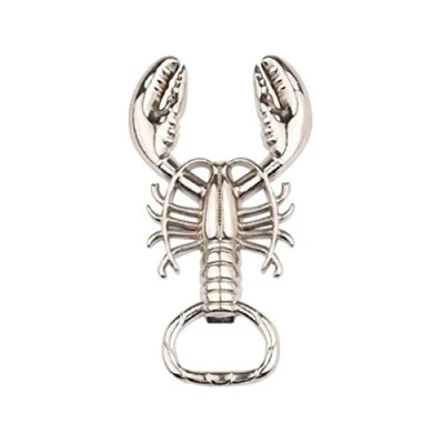 Image of CULER Lobster Shaped Bottle Opener Portable Metal Wine Beer Opening Tool Keychain Accessory