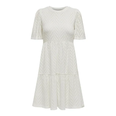 Image of JDY Carla Cathinka Day dress, Women&#039;s, Size: XS, Cloud dancer