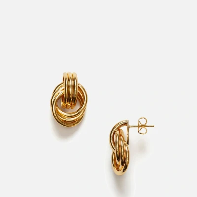 Image of Anni Lu Triplet 18k Gold Plated Earrings