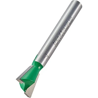Image of Trend CraftPro Dovetail Router Cutter Bit, 1/4 Inch Shank, 12.7mm Cut Diameter &amp; 104 Degree Spur, Tungsten Carbide Tipped, C041AX1/4TC
