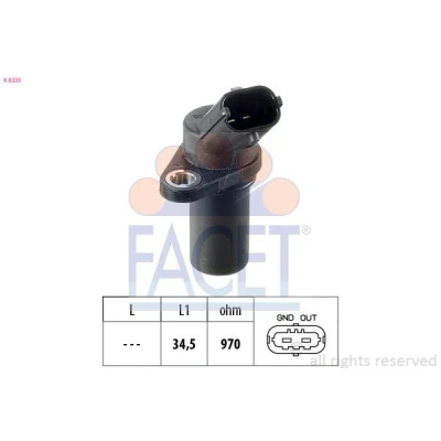 Image of 3322084EB0, 3322084EB0000 Impulse Sensor FACET 9.0235 Made in Italy OE Equivalent VAUXHALL: Corsa Mk3, Astra Mk5, Astravan Mk5