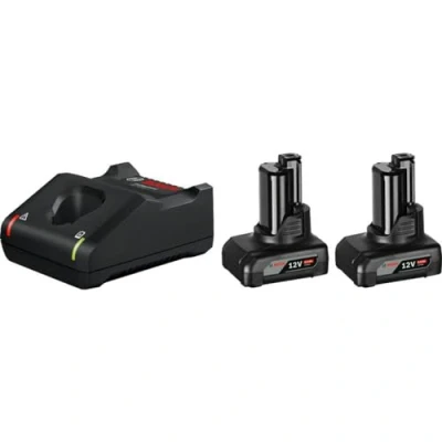 Image of Bosch Professional 12V System cordless starter set 2x GBA 6.0 Ah battery and GAL 40 quick charger (in carton)