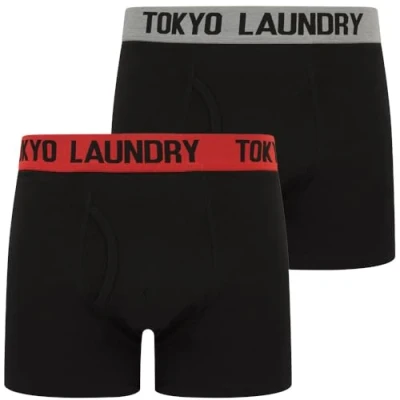 Image of Tokyo Laundry Men&#039;s &#039;Marthem&#039; 2 Pack Boxer Shorts Set