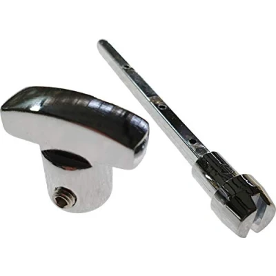 Image of Architectural Hardware Replacement Bathroom Lock Door Handle Thumb Turn &amp; Release Polished Chrome