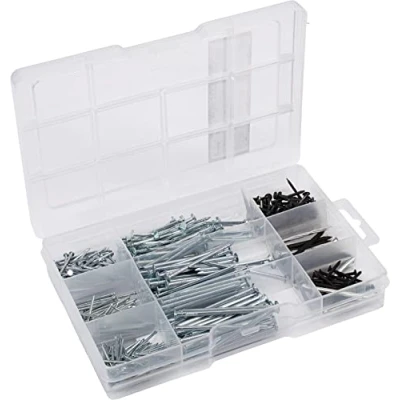 Image of Connex DP8500127 Nail Assortment 490 Pieces Nails &amp; Comb Purposes in Set Pre Sorted Practical Plastic Box Suitable for Home, Hobby Workshop/Assortment Box/Assortment