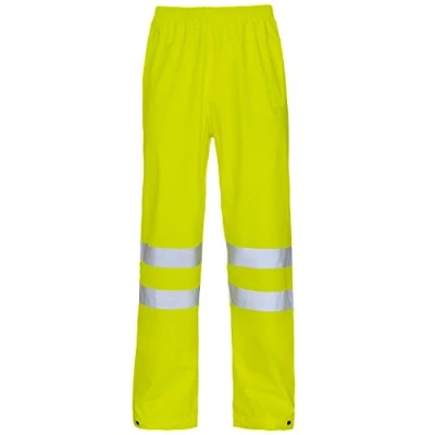 Image of Supertouch 19847 HI VIS Storm Flex Trousers Ankle Band Yellow