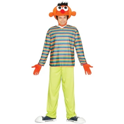 Image of FIESTAS GUIRCA Orange Puppet Fancy Dress Costume Adult Man Size Large 52 54