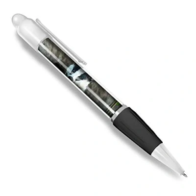 Image of Destination Vinyl ltd Beautiful and comfortable White Ballpoint Pen(Black Ink) Badger Sett Wildlife Animal #15810