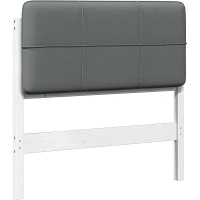 Image of vidaXL Upholstered Headboard White and Light Grey 100 cm