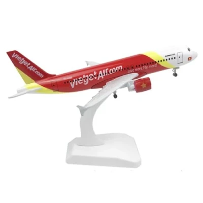 Image of AirModels VietJet Air Airbus A320 Diecast Aircraft Model 1/350 Scale Plane Toy Collectable Gift