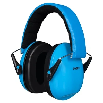 Image of Dooky Toddler Ear Protection, Protects Against Harmful Noise and Loud Music, Child Defenders, Cancelling Headphones, 3+Years, Blue