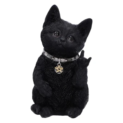 Image of Nemesis Now Cat Figurine, Resin, Black, 16.5cm