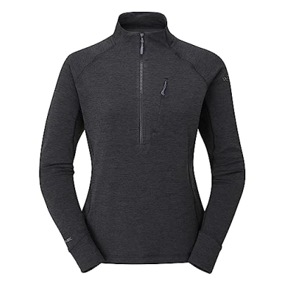 Image of Rab Women&#039;s Nexus Pull On Lightweight Fleece Jacket for Trekking &amp; Climbing Black Medium
