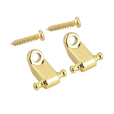 Image of 2PCS Guitar String Retainer, Roller Tree Retainer with Screw for Electric Bass(Gold)