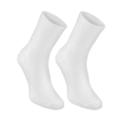 Image of Rainbow Socks 1 pair of DIABETIC Elastic Cotton for SWOLLEN FEET, White M