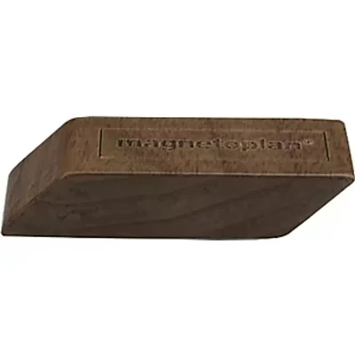 Image of HOLTZ OFFICE SUPPORT GMBH Designer Wooden Magnets Pack of 4 LxWxH 60 x 20 13 mm Dark Brown