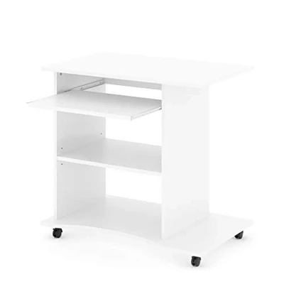 Image of VICCO computer table HARM office laptop desk rollable