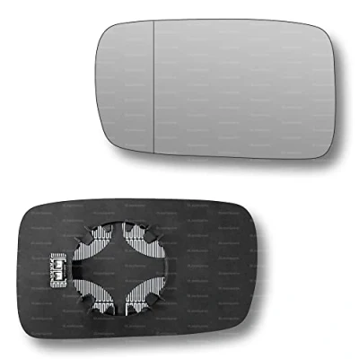 Image of Less4spares Replacement Wing Mirror Glass Left Compatible with BMW 3 Series (Coupe Convertible) 1998 2005 CLIP ON Passnager Near Side N/S Heated Blind Spot