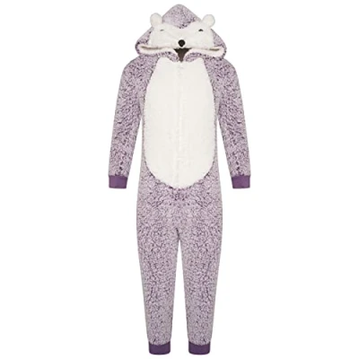 Image of Undercover Kids Hedgehog Onesie 041014 Purple 7 8 Years
