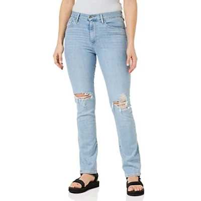 Image of Levi&#039;s Women&#039;s 724 High Rise Straight Jeans, Mind My Business, 32W / 32L