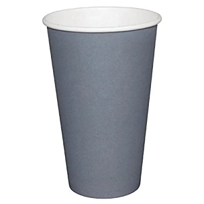 Image of 1000x Fiesta Hot Cup Single Wall Charcoal 12oz Disposable Take Away