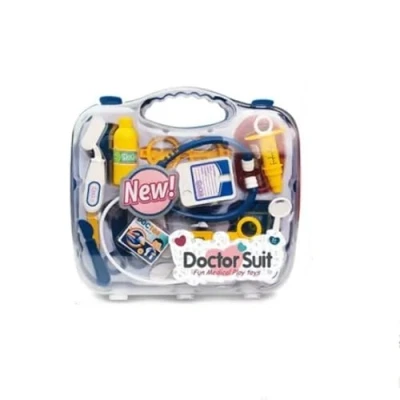 Image of PEBBLE HUG Doctor Set Toy, Role Playing Scenarios, Educational And Endless Fun, promotes cognitive development, empathy, social skills, Sturdy Durable, Blue