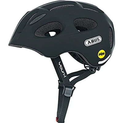 Image of ABUS Youn I MIPS Kids Helmet Modern Bike for Children Girls and Boys Black, Size S