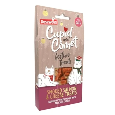 Image of Rosewood Christmas Smoked Salmon And Cheese Cat Treats 70g