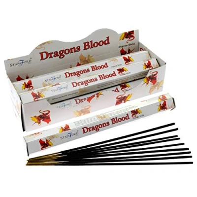 Image of STAMFORD INC. 37123 Dragons Blood Incense Sticks, 20 Sticks x 6 Packs