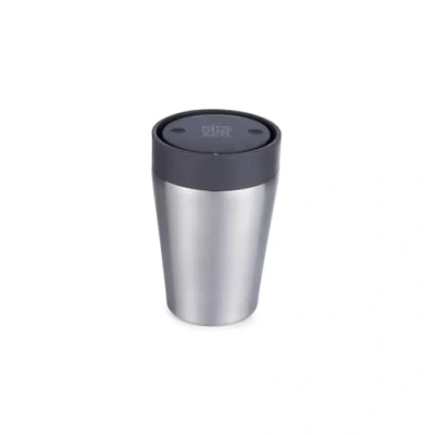Image of Circular &amp; Co Thermal Stainless Steel Travel Mug 8oz/227ml Insulated Reusable Coffee Cup 100% Leakproof Lockable 6 Hours Hot/Cold Push Top, One Hand Open, 360 Drinking Tumbler