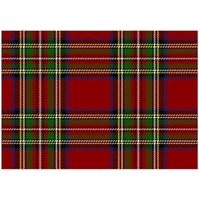 Image of Tartan Scottish Plaid Stewart Background wallpaper A4 Easy Peel Icing Sheet Cake Topper