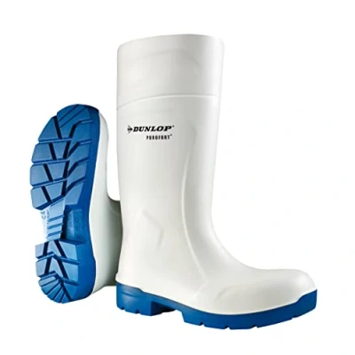 Image of Dunlop FoodPro MultiGrip Safety Wellington Boots, White, UK 5
